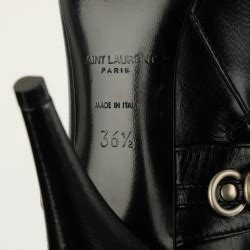 ysl fetish 105 ankle boots|SAINT LAURENT Shiny Calfskin Multi.